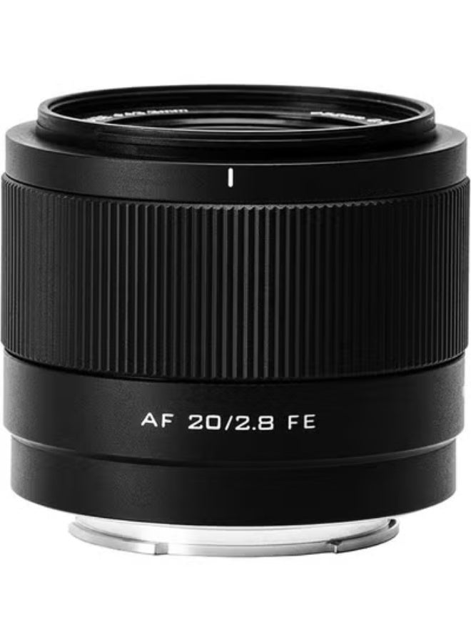 فيلتروكس VILTROX 20 مم f2.8 FE، 20 مم f/2.8 e-Mount عدسة AF كاملة الإطار لسوني e Mount، عدسة زاوية واسعة رئيسية لسوني e Mount a7cr a7cii a7c a6700 zv-e100 a6600 a6400 a7iv a7iii - Image 2